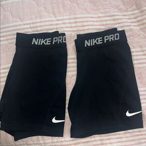 Nike Pro Girls Black Shorts